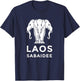 Laos Erawan 3 Headed Elephant Funny Laotian Gift T-Shirt - T-Shirt | Navy