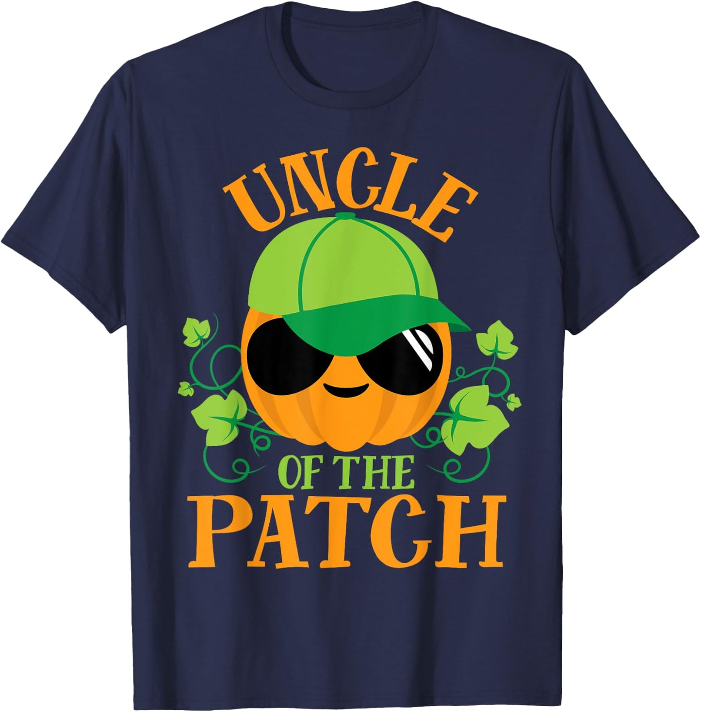 Uncle Pumpkin of the Patch Matching Family Set Men Halloween T-Shirt - T-Shirt | Navy