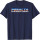 80s Vintage Peralta Skateboard Company Logo Plain T-Shirt - T-Shirt | Navy