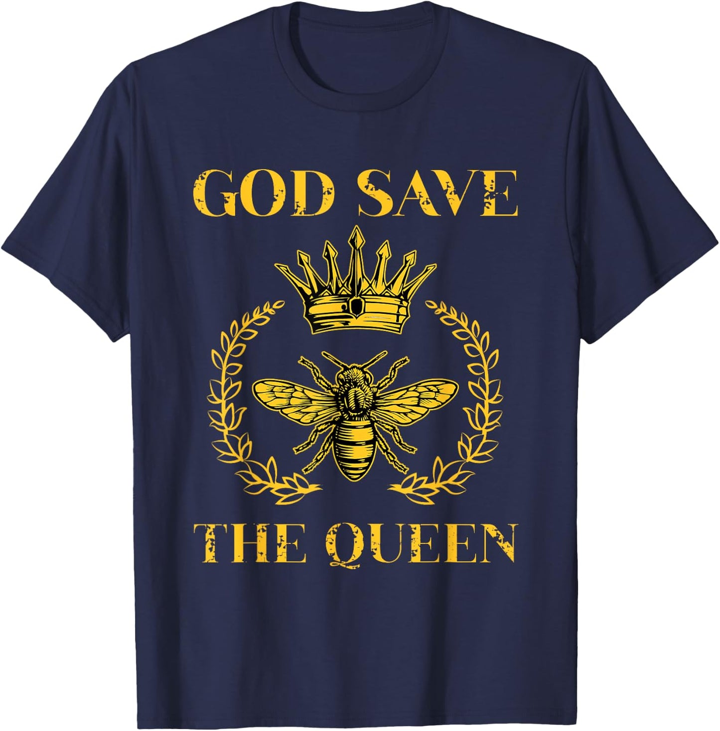 Beekeepers Bee Queen Honey Bee Beeekeeper Gift T-Shirt - T-Shirt | Navy