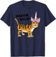 Dream Wild Cat Unicorn Tiger Lover , Caticorn Men Women Girls Kids T-Shirt - T-Shirt | Navy
