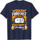 Weekend Forecast Camping With A Chance Of Drinking T-Shirt - T-Shirt | Navy