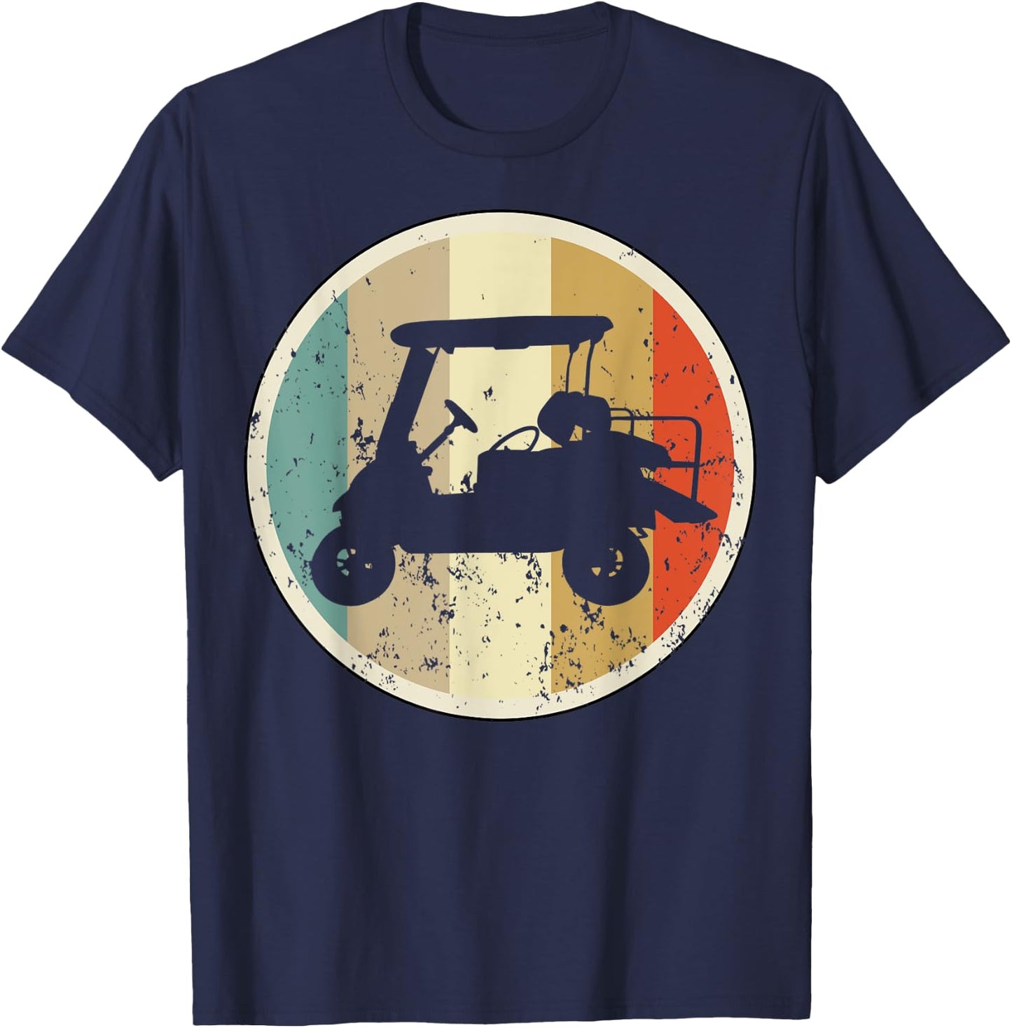Golf Cart Car Player Golfer Golfing Sports T-Shirt - T-Shirt | Navy