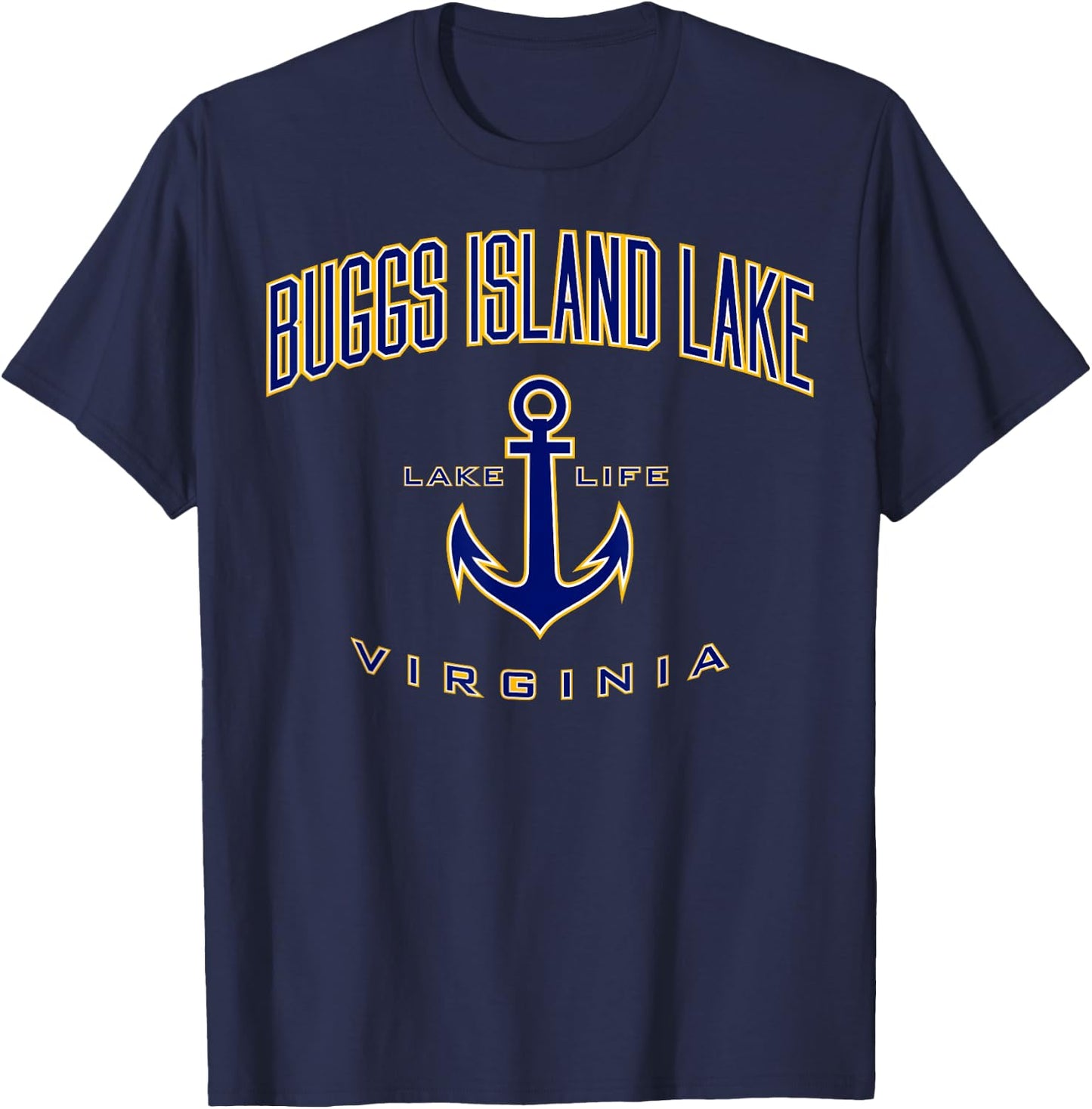Buggs Island Lake VA Shirt , Men, Girls & Boys T-Shirt - T-Shirt | Navy