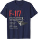 American Camouflage Bomber F117 Nighthawk T-Shirt - T-Shirt | Navy