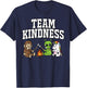 Team Kindness Sasquatch Alien Unicorn Teacher Shirt Gift Men Women Kids T-Shirt - T-Shirt | Navy