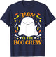 Mom Boo Crew Ghost Matching Family Set Mommy Halloween T-Shirt - T-Shirt | Navy