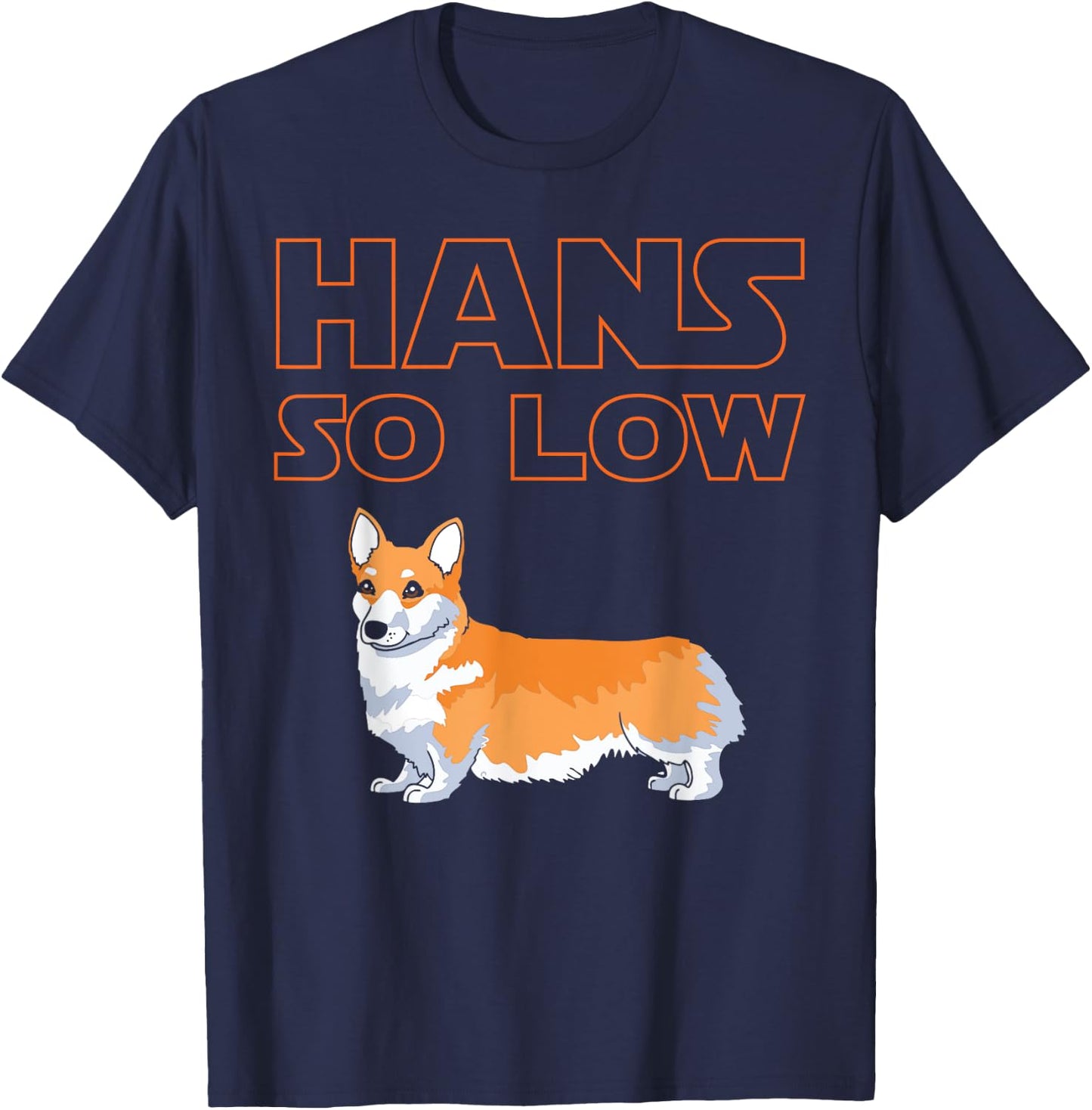 Corgi Dog - HANS SO LOW Women Girls Kids T-Shirt - T-Shirt | Navy