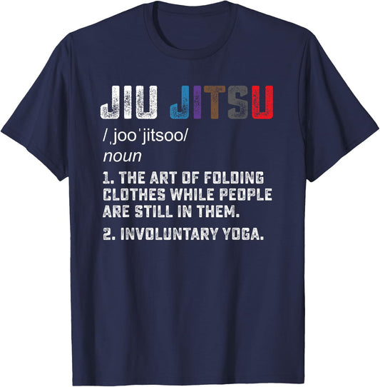 Jiu jitsu Funny definition BJJ or MMA grappler T-Shirt - T-Shirt | Navy