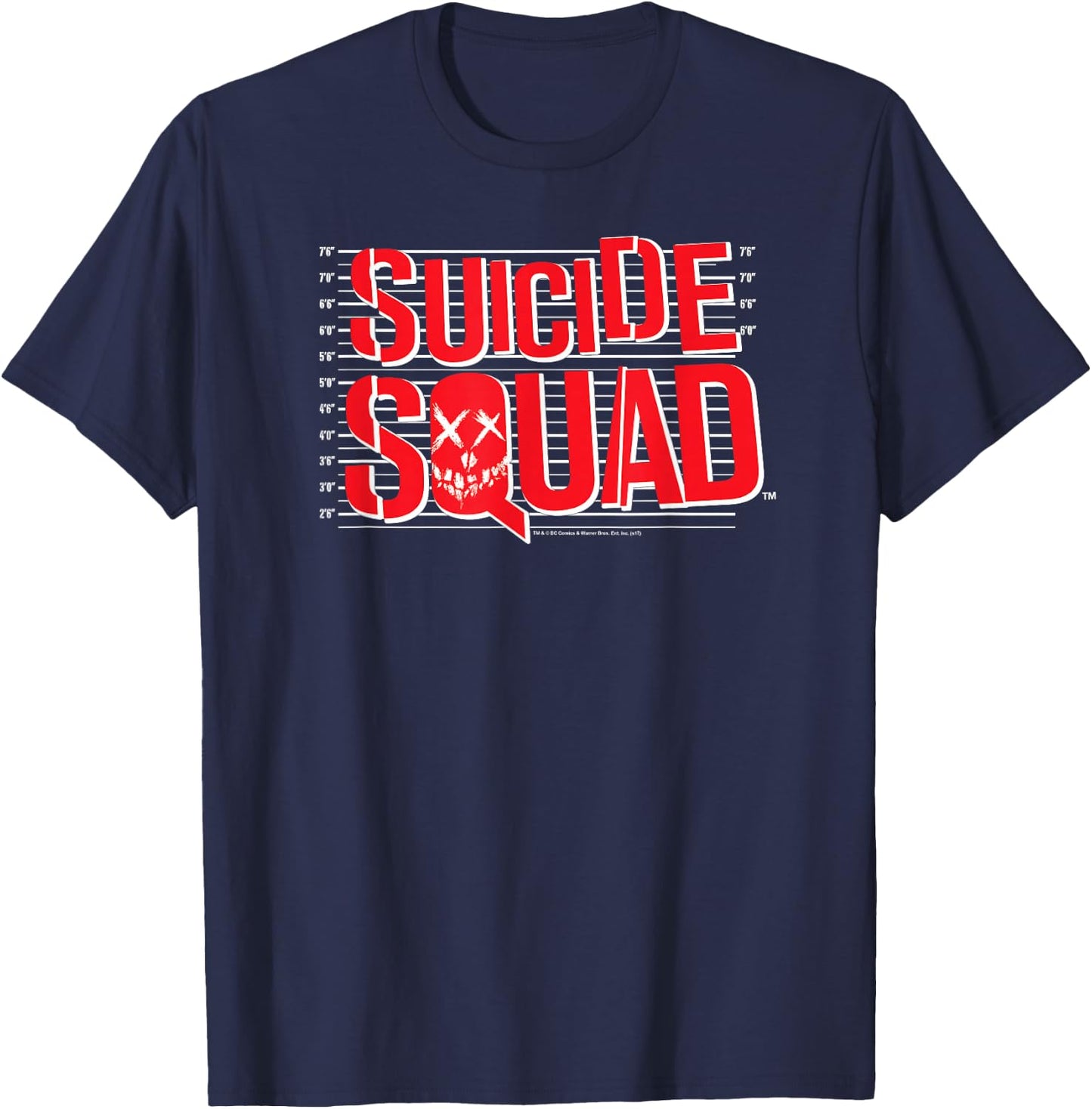 Suicide Squad Lineup Logo T-Shirt - T-Shirt | Navy