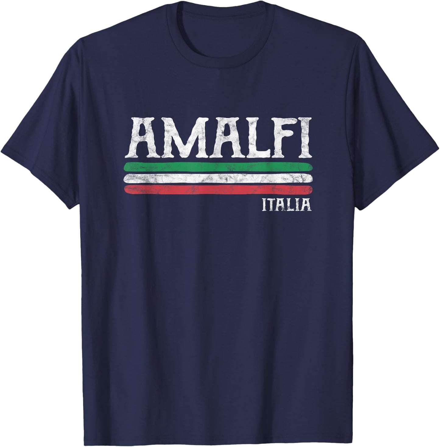 Amalfi Coast Italia Gift Italian Souvenir Italy Merchandise T-Shirt - T-Shirt | Navy