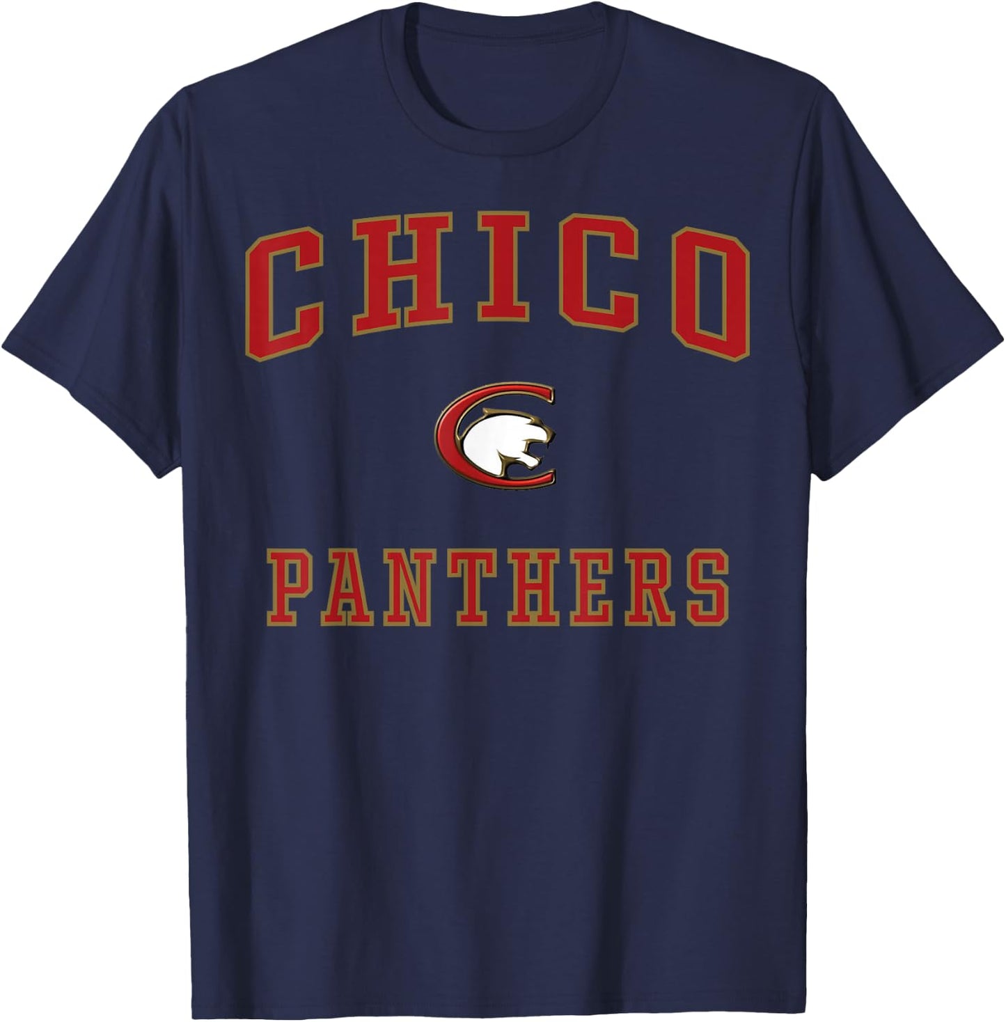 Chico High School Panthers C1 T-Shirt - T-Shirt | Navy