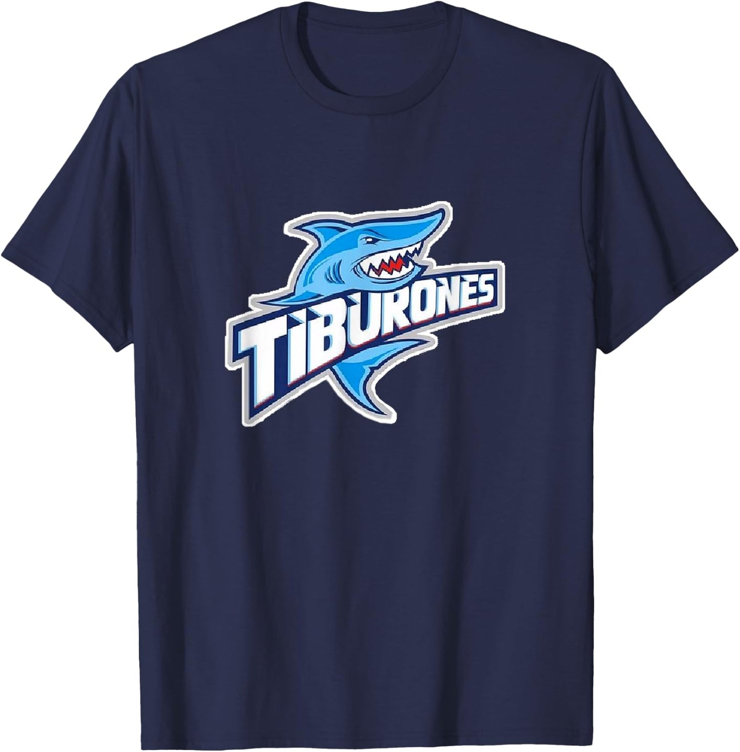 Puerto Penasco Tiburones Rocky Point Sharks Baseball T-Shirt - T-Shirt | Navy