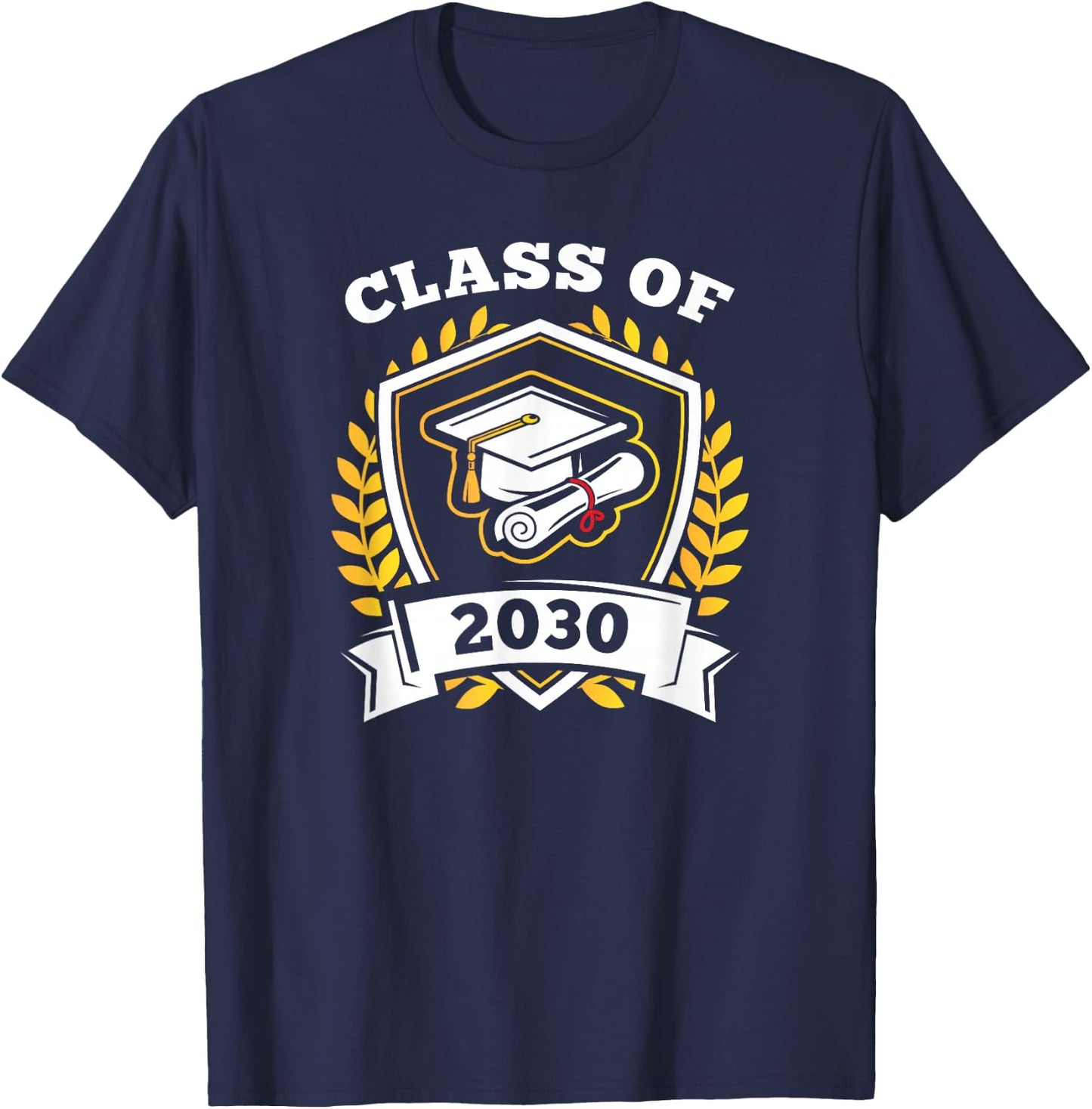Class of 2030 - Class of 2030 Graduation T-Shirt - T-Shirt | Navy