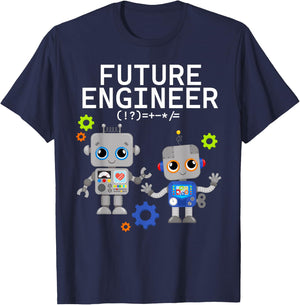 Future Engineer Costume Robot Robotics Adults & Kids T-Shirt - T-Shirt | Navy