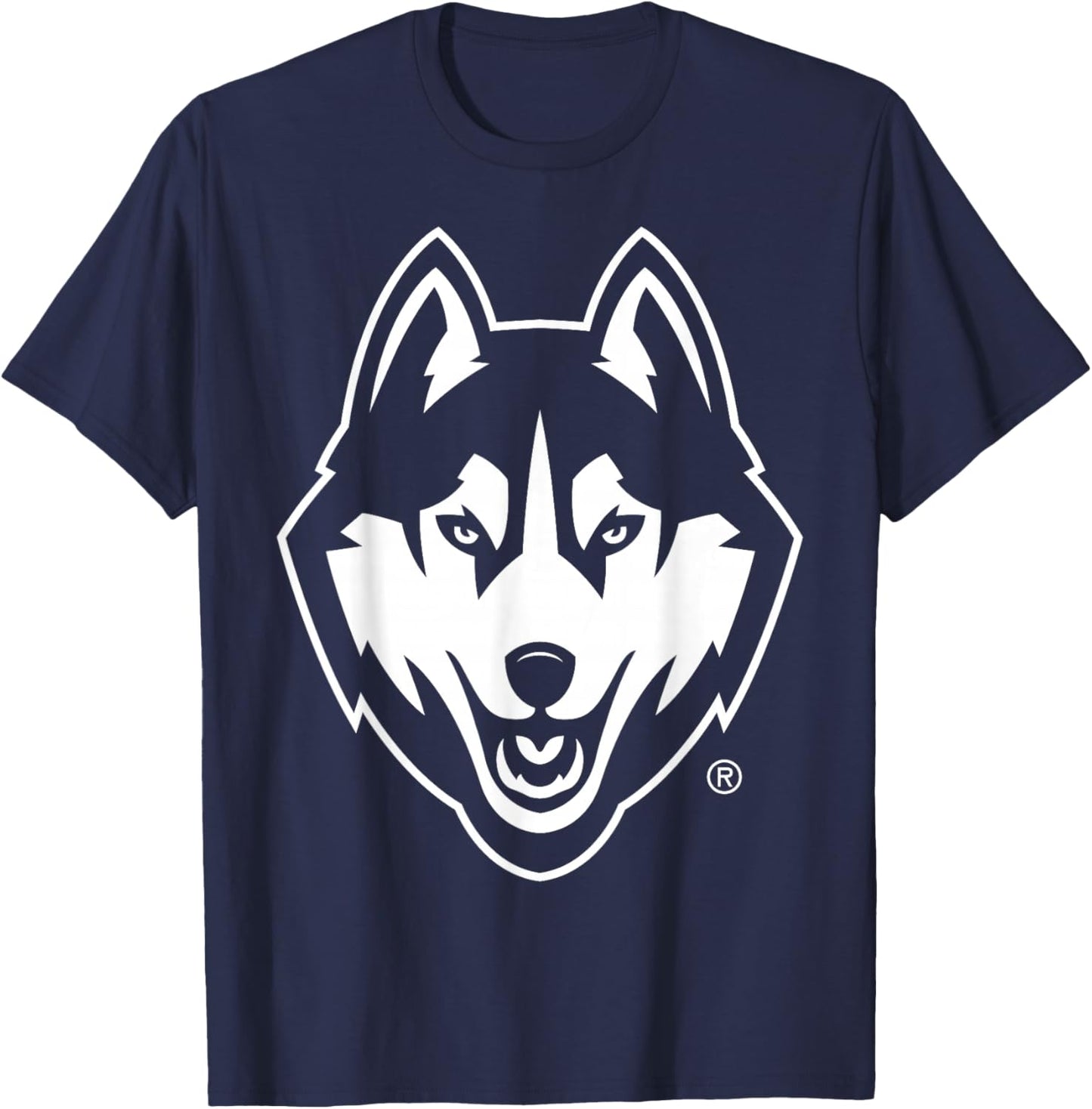 Connecticut Huskies Two Tone Black Officially Licensed T-Shirt - T-Shirt | Navy