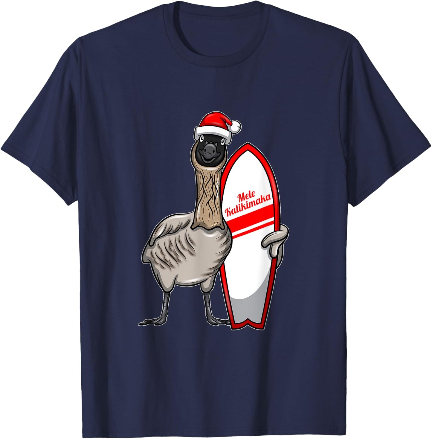 Mele Kalikimaka Nene I Hawaiian Bird Christmas Hawaii Xmas T-Shirt - T-Shirt | Navy