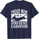 Proud Mom of a Wiener Dog Race Champion - Dachshund Racing Men Women T-Shirt - T-Shirt | Navy