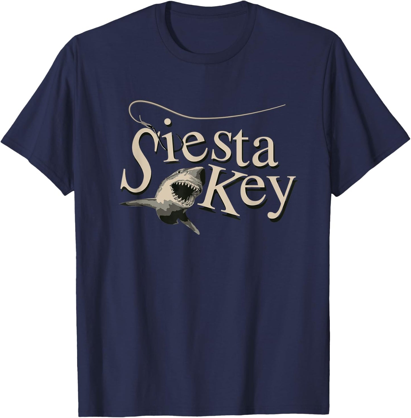 Siesta Key Fishing T-Shirt - T-Shirt | Navy