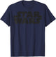 Star Wars Vintage Distressed Movie Logo T-Shirt - T-Shirt | Navy