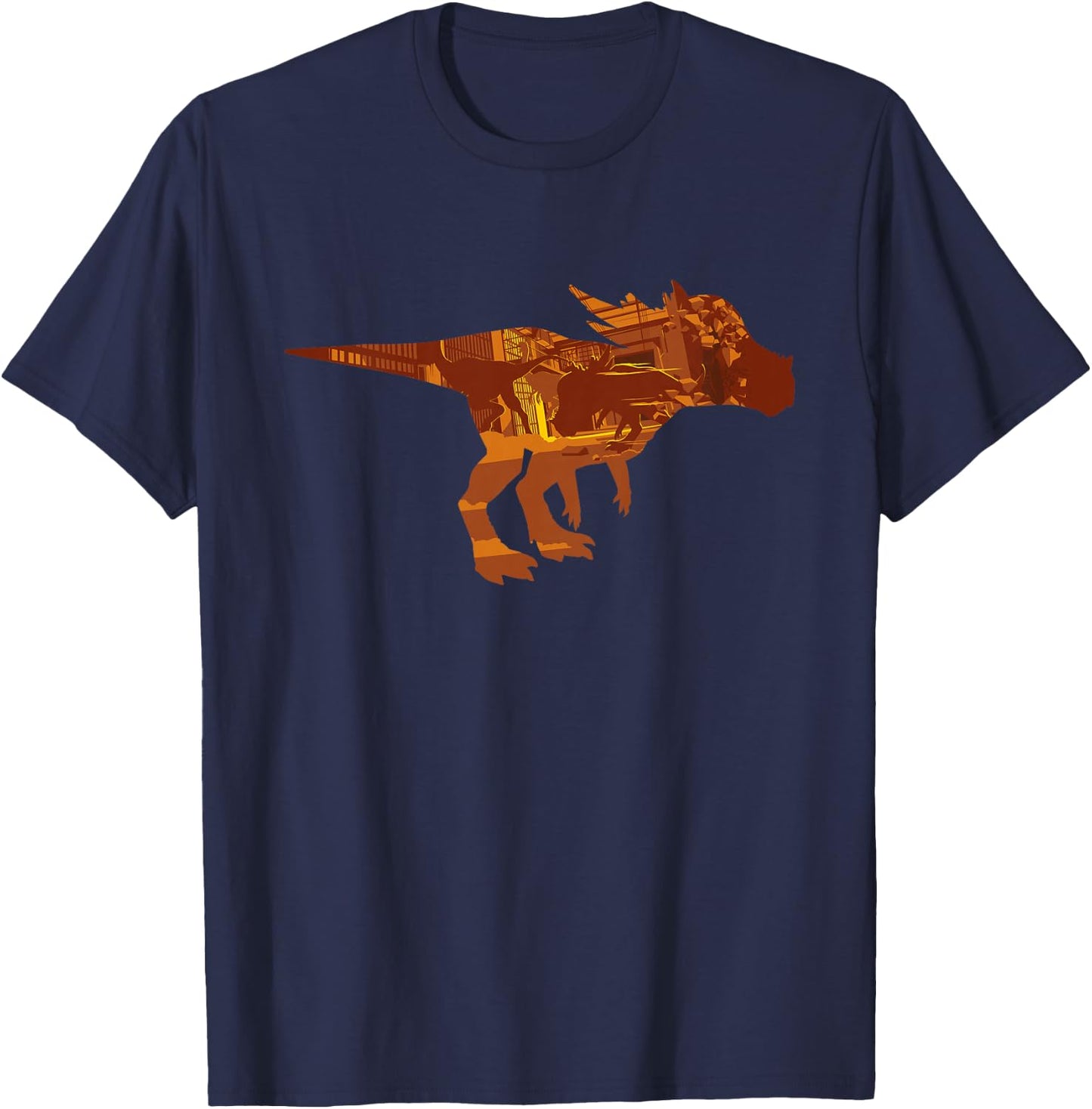 Kids Jurassic World Fallen Kingdom: Brown Stygimoloch T-Shirt - T-Shirt | Navy