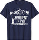 Fly Fishing - Frequent Flyer Funny Trout Fisherman Gift T-Shirt - T-Shirt | Navy