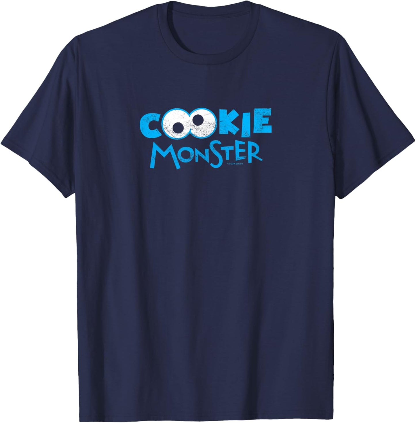 Sesame Street Cookie Monster Eyes Halloween Costume T-Shirt - T-Shirt | Navy