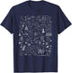 Science Physic Math Chemistry Biology Astronomy T-Shirt - T-Shirt | Navy
