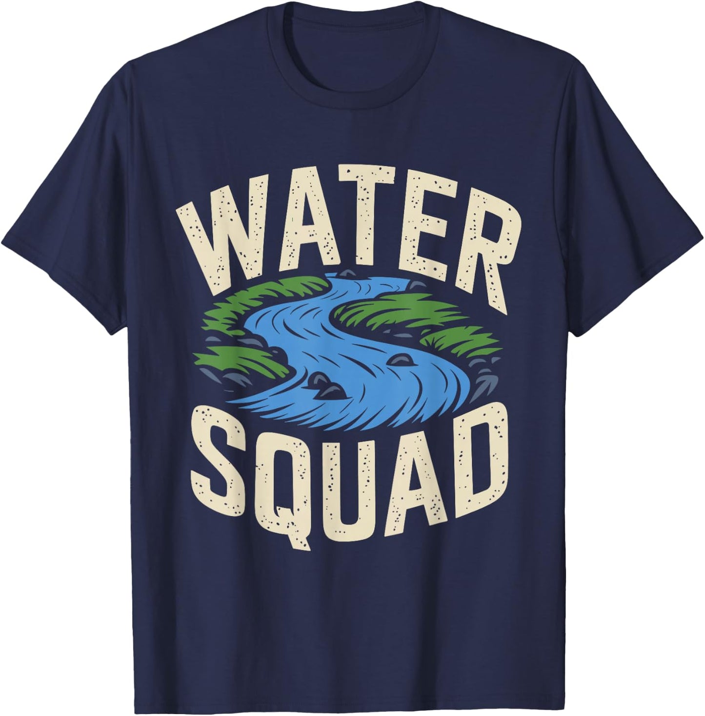 Groundwater Squad Resources Water - Watershed Hydrologist T-Shirt - T-Shirt | Navy