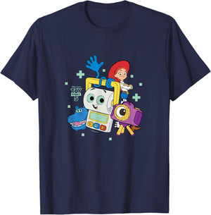 Toy Story 5 - Jessie Atlas Snappy Smarty Pants Group T-Shirt - T-Shirt | Navy