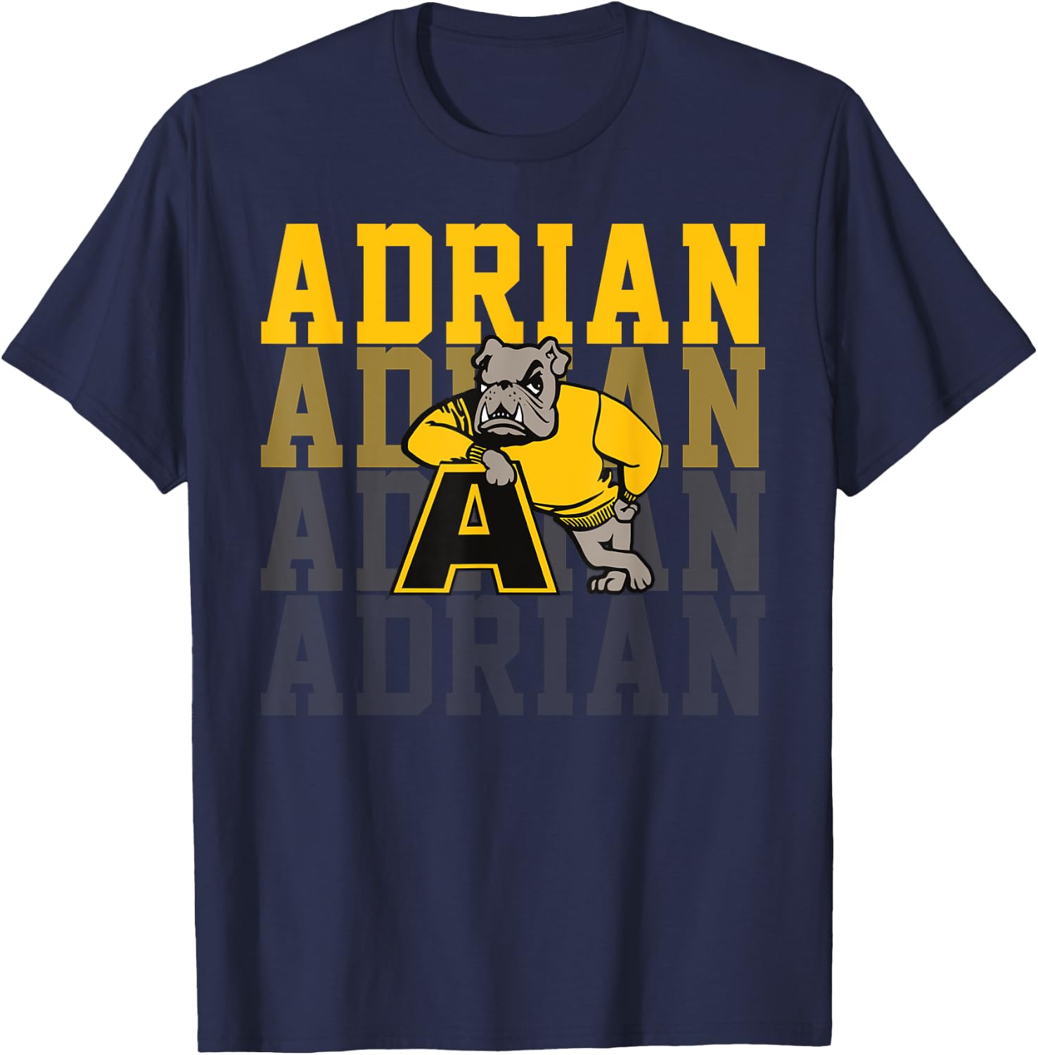 Adrian College Retro Vintage Design Women Boy Girl T-Shirt - T-Shirt | Navy