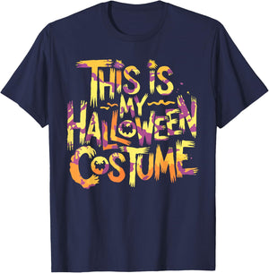 This Is My Halloween Costume Shirt Funny Last Minute Costume T-Shirt - T-Shirt | Navy