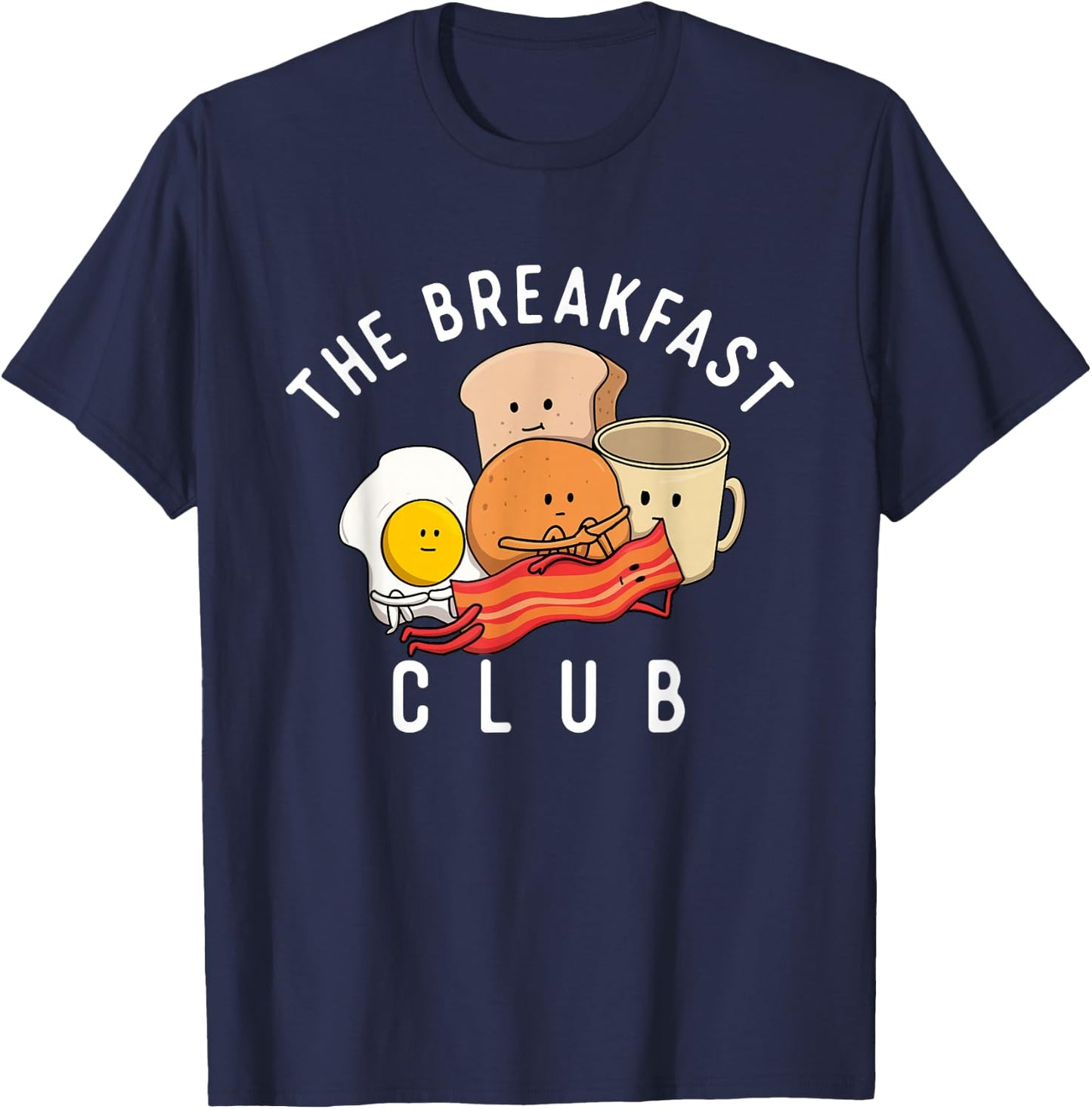 The Breakfast Club - Bacon Lover BBQ Pork Grilling T-Shirt - T-Shirt | Navy