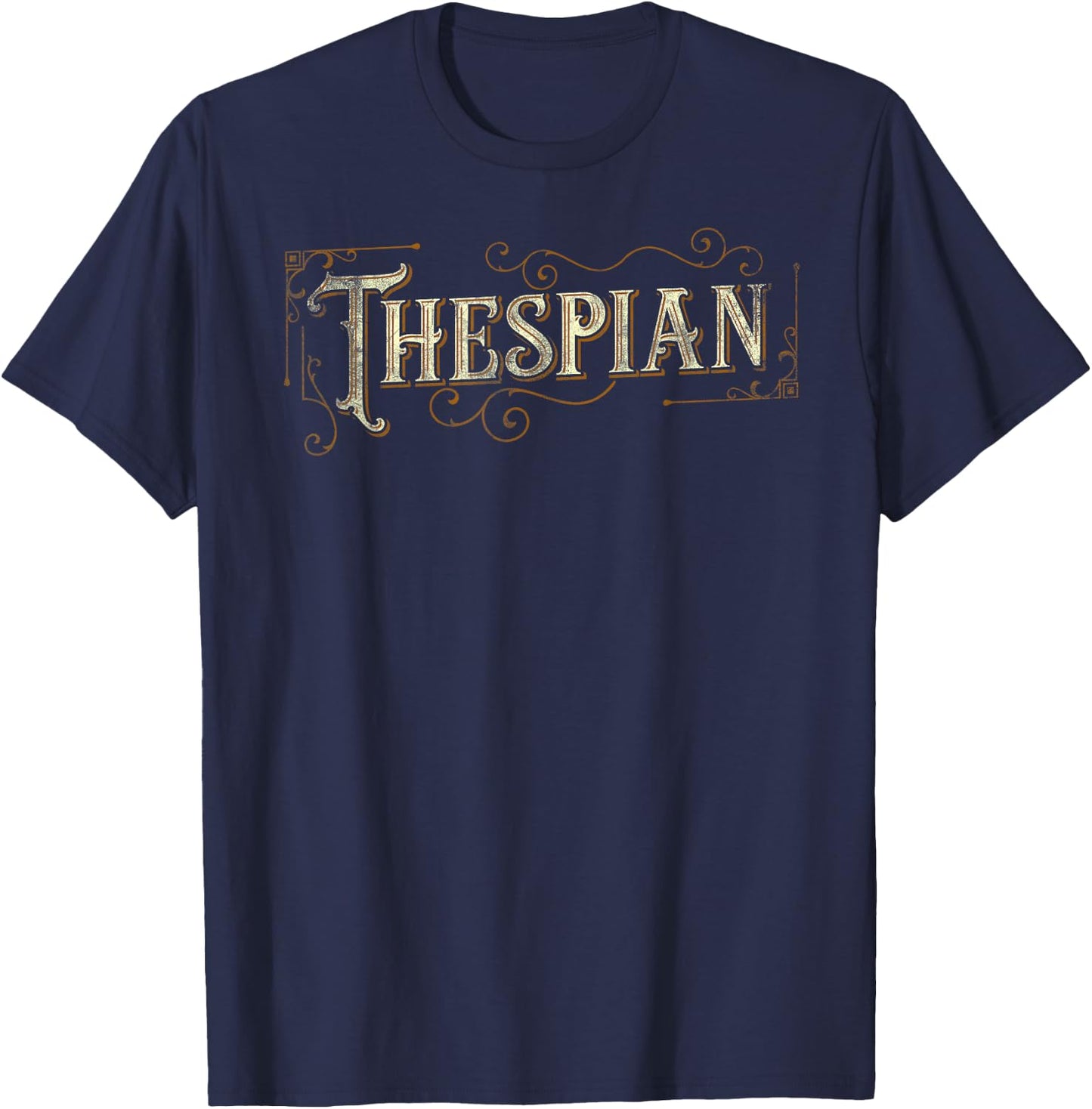 Gift Actor Vintage Thespian T-Shirt - T-Shirt | Navy