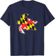 Maryland State Flag Turtle Shirt Funny reptile T-Shirt - T-Shirt | Navy