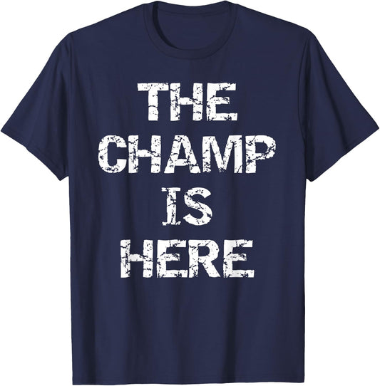 It's Football Time Y'all Design Studio Funny Fantasy Football Championship Trophy - Black, -Adults, Short Sleeve, Classic Fit, Cotton 65% Polyester 35% T-Shirt - T-Shirt | Navy