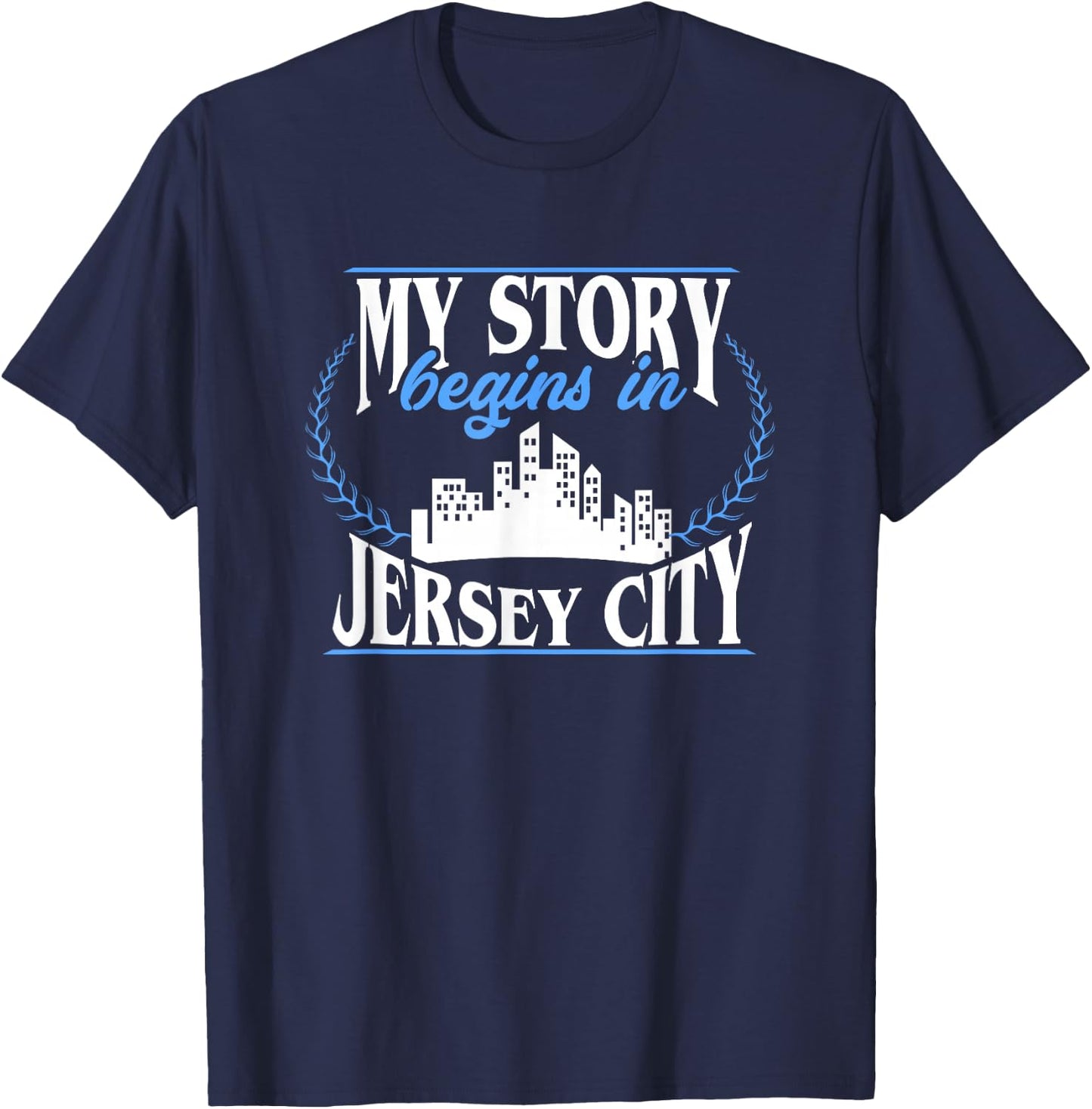 Jersey City Born in Jersey City T-Shirt - T-Shirt | Navy
