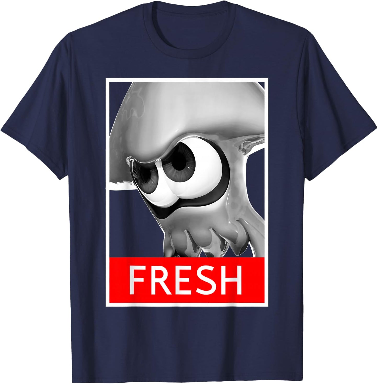 Nintendo Splatoon Inkling Fresh Streetwear Graphic T-Shirt - T-Shirt | Navy