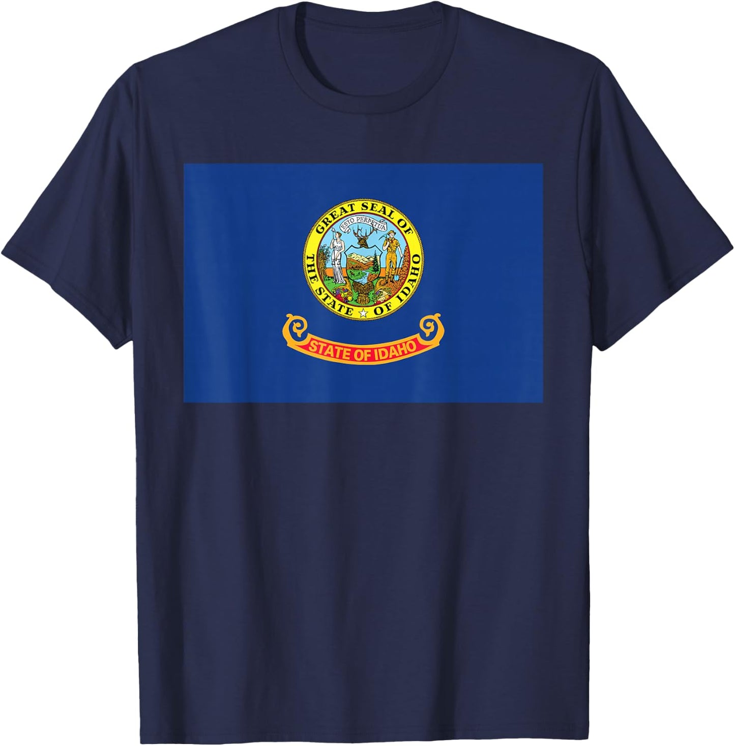 Idaho State Flag T-Shirt - T-Shirt | Navy