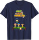 Kids Nursery Rhymes Shirt Five Little Monkeys Jumping On The Bed T-Shirt - T-Shirt | Navy