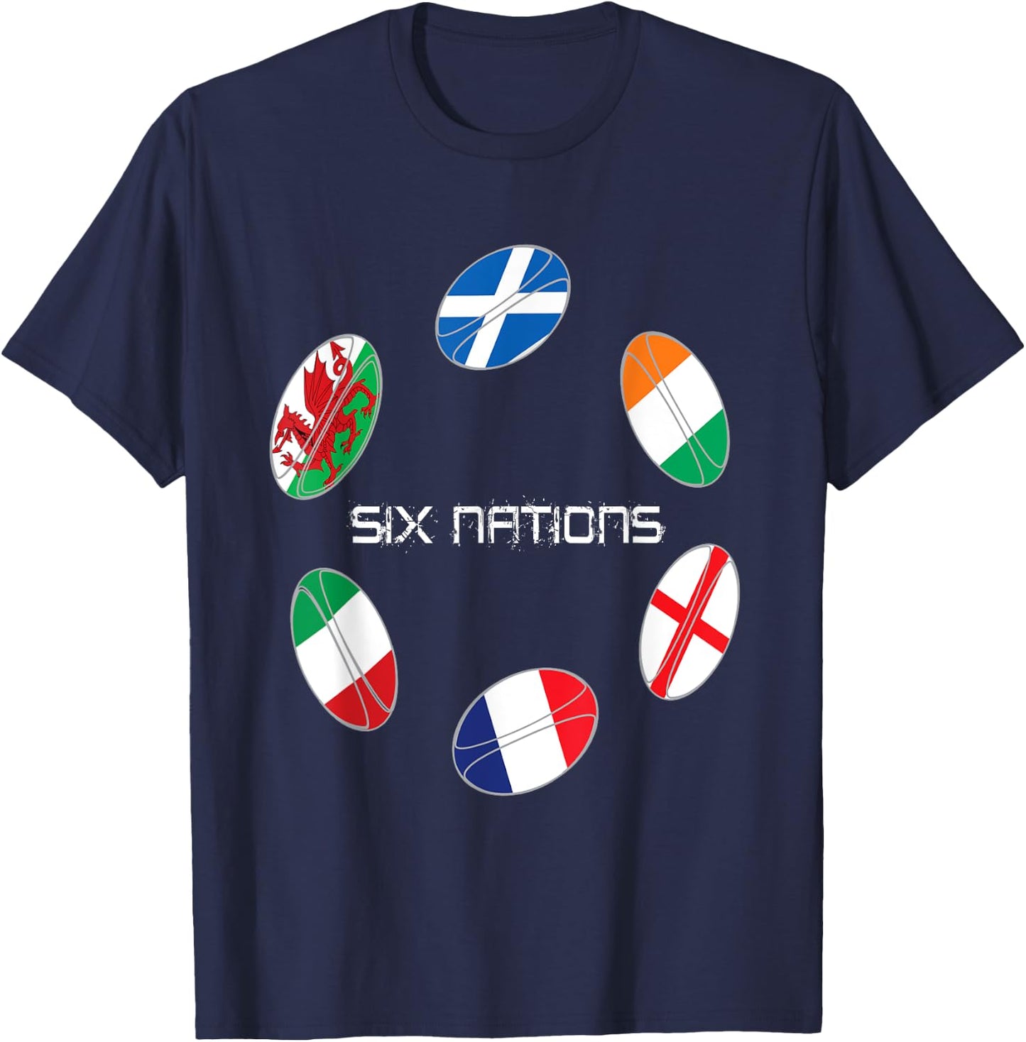 Rugby Six nations T-Shirt - T-Shirt | Navy