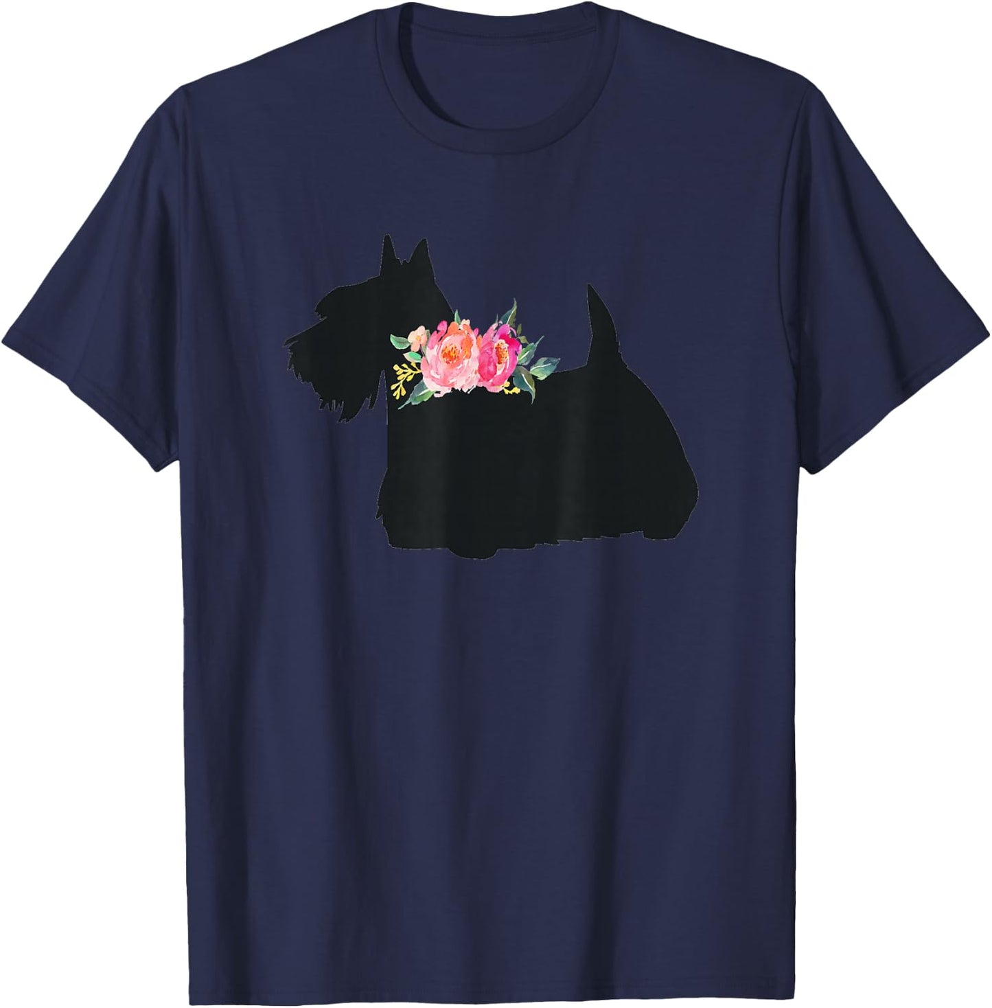 Scottish Terrier Scottie Dog T-Shirt - T-Shirt | Navy
