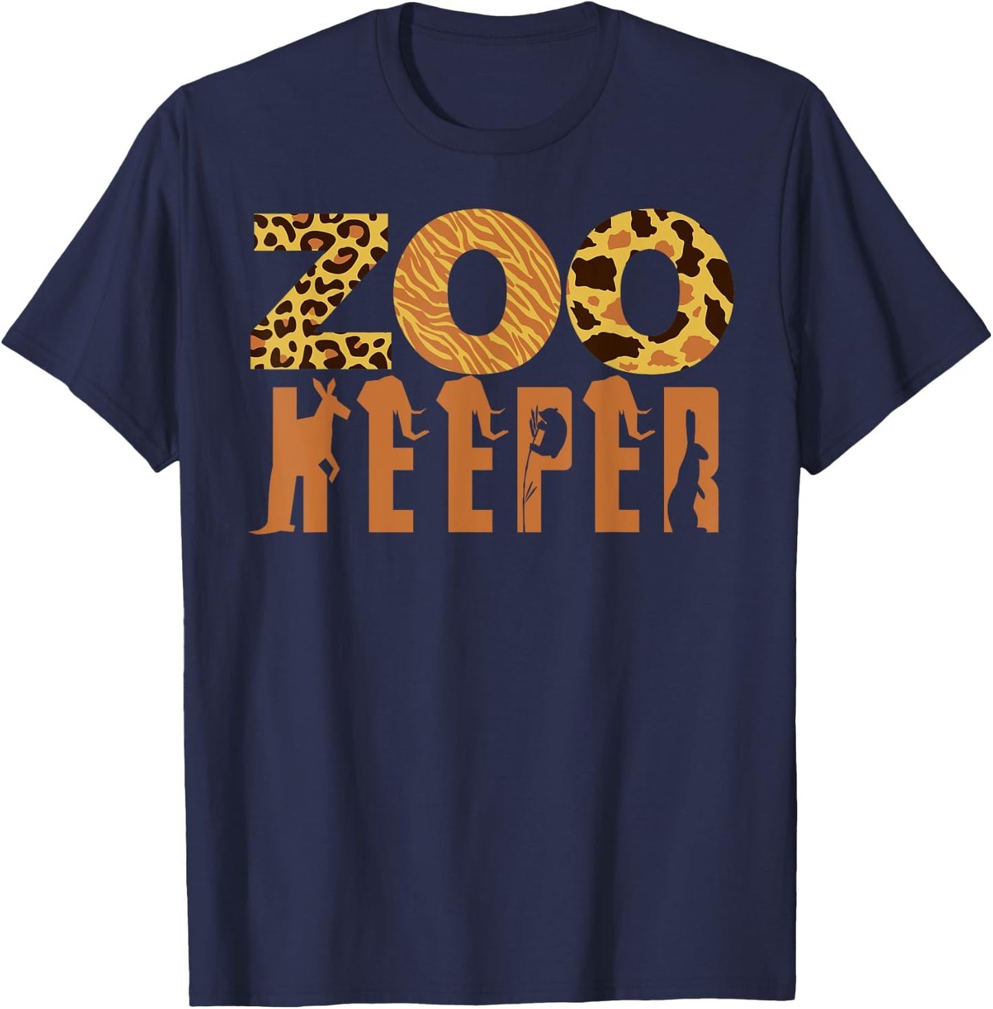 Zoo Keeper Animal Love Shirt Jungle Safari Explorer DIY Gift T-Shirt - T-Shirt | Navy