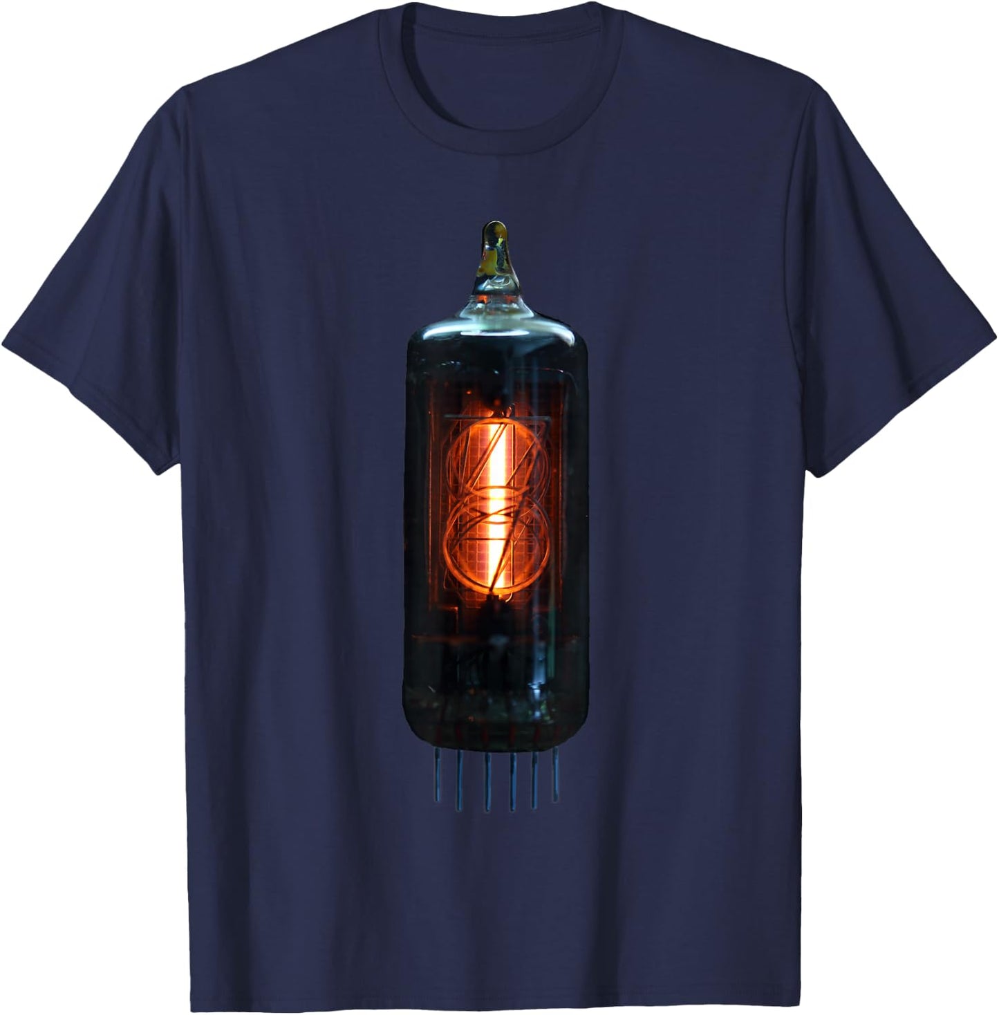 Vacuum Tube Analog amp shirt T-Shirt - T-Shirt | Navy