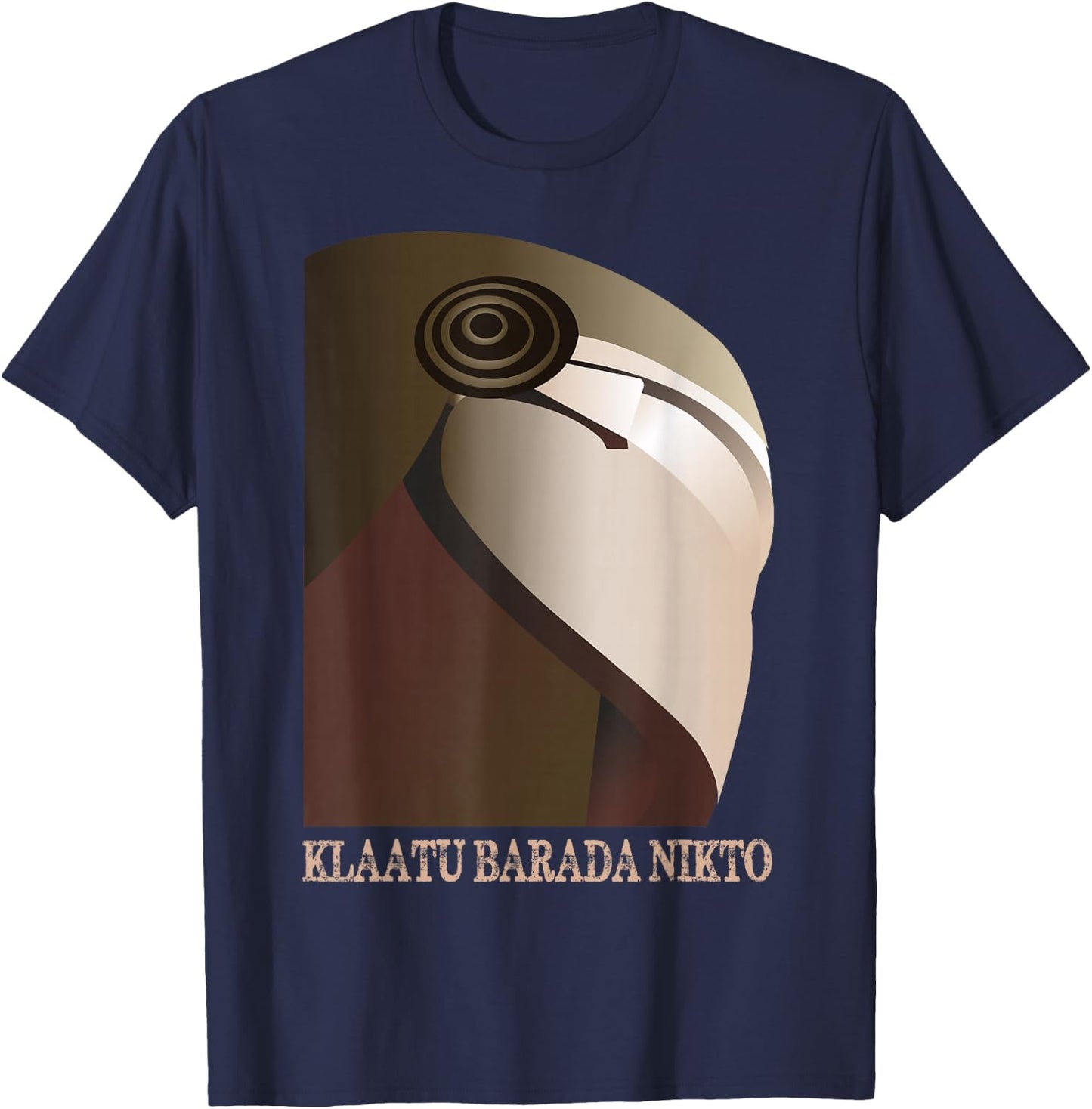 Klaatu Barada Nikto Robot SiFi T-Shirt - T-Shirt | Navy
