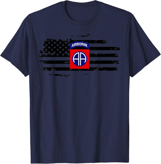 82nd Army Airborne Division Shirt Men Women Youth T-Shirt - T-Shirt | Navy