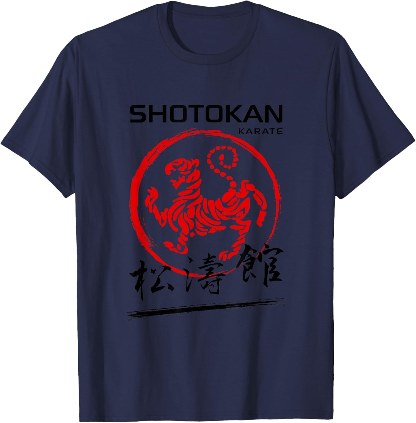 Shotokan Karate Tiger Martial Arts T-Shirt - T-Shirt | Navy