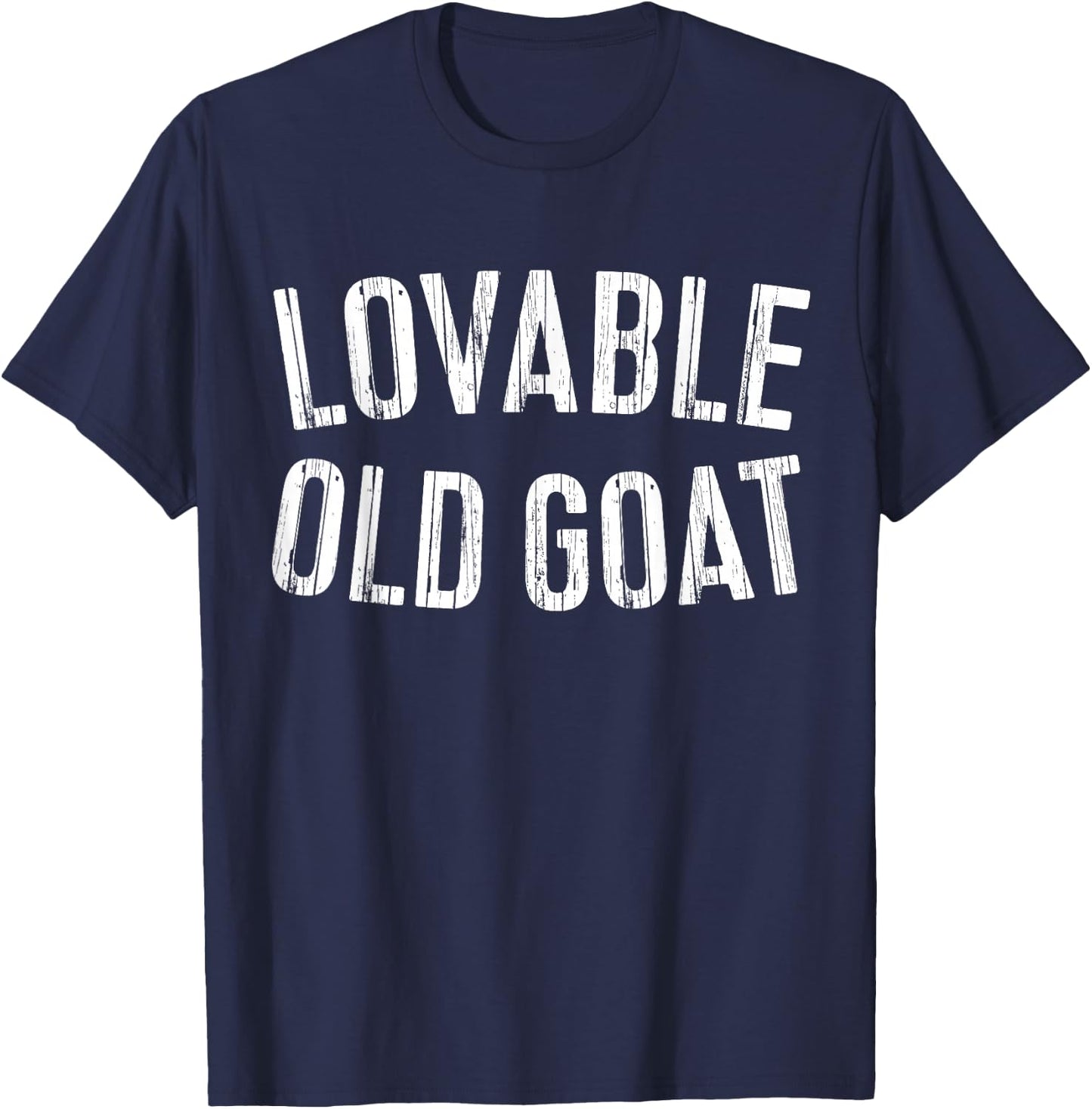 Lovable Old Goat Shirt Funny Men T-Shirt - T-Shirt | Navy