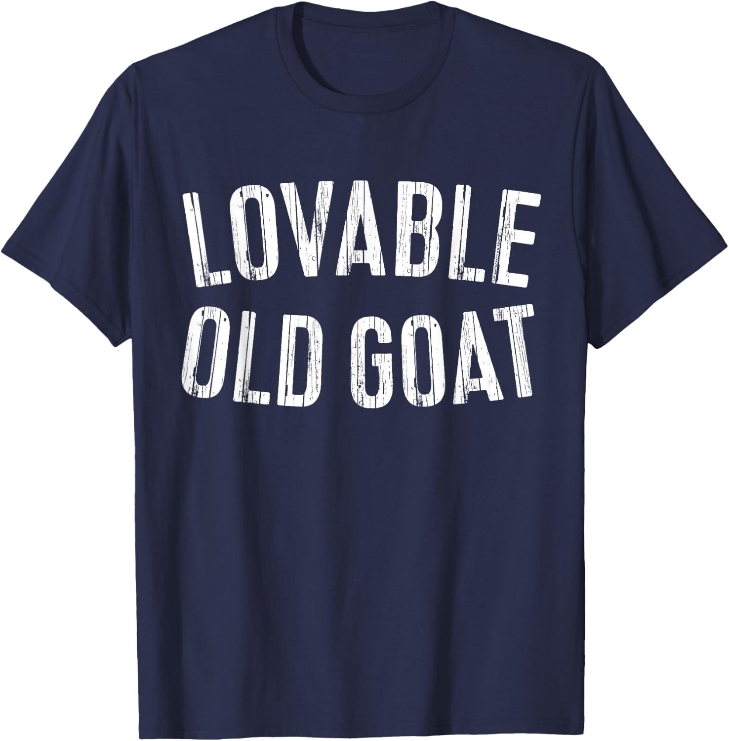 Lovable Old Goat Shirt Funny Men T-Shirt - T-Shirt | Navy