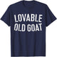 Lovable Old Goat Shirt Funny Men T-Shirt - T-Shirt | Navy